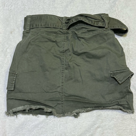 So Jean Skirt, Army Green - Picture 2 of 4